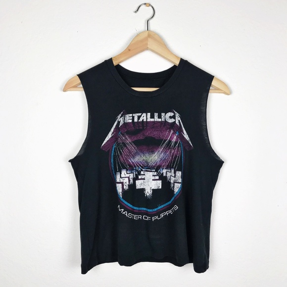 Bravado Tops - Bravado Metallica Master of Puppets Crop Tee Sz S